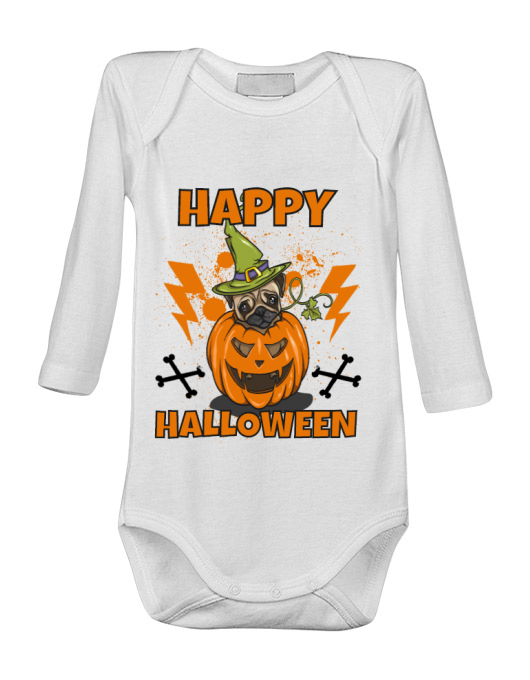 Baby body halloween pug alb