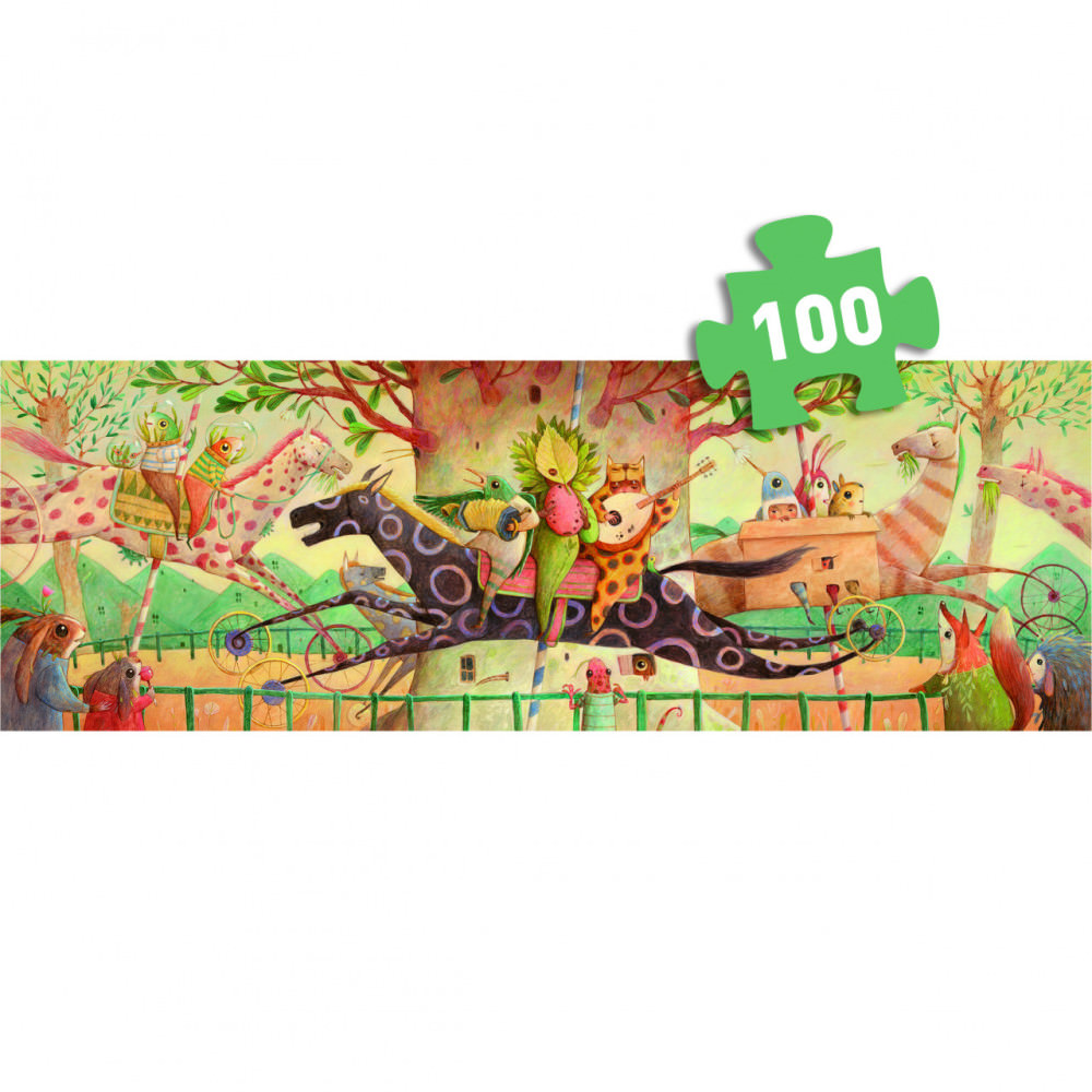 Puzzle galerie 100 piese la plimbare djeco