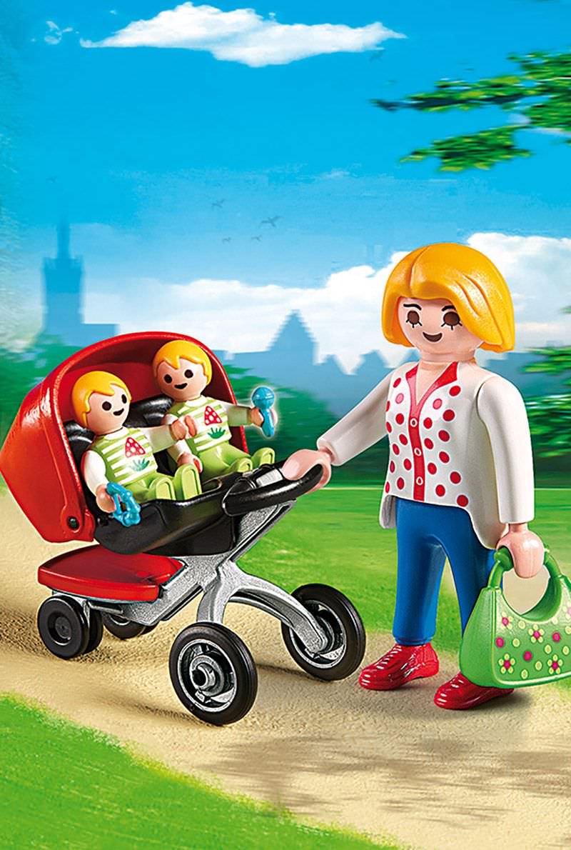 Playmobil city life - carucior cu gemeni