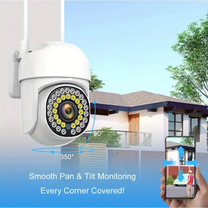 Camera de supraveghere, baby monitor , jt-8161qj, rezistenta la ploaie si praf, alb, wifi ip66