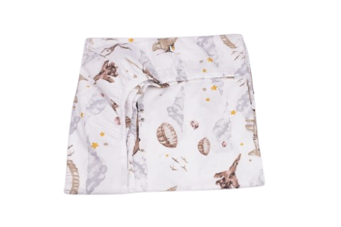 Lenjerie 6 piese patut 120x60 cm bumbac 100% model soldatei maro