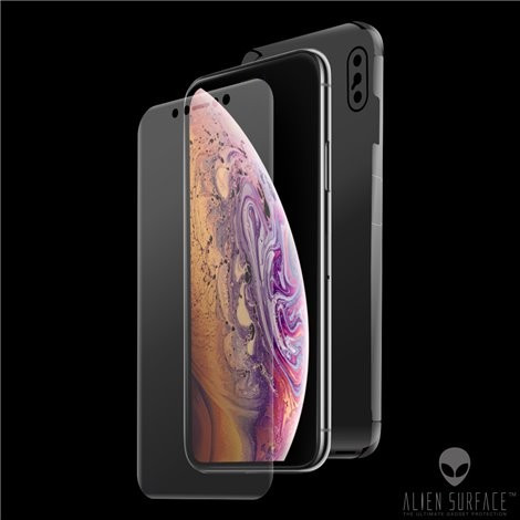 Folie alien surface hd, iphone xs max, fata,spate,laterale + alien fiber cadou