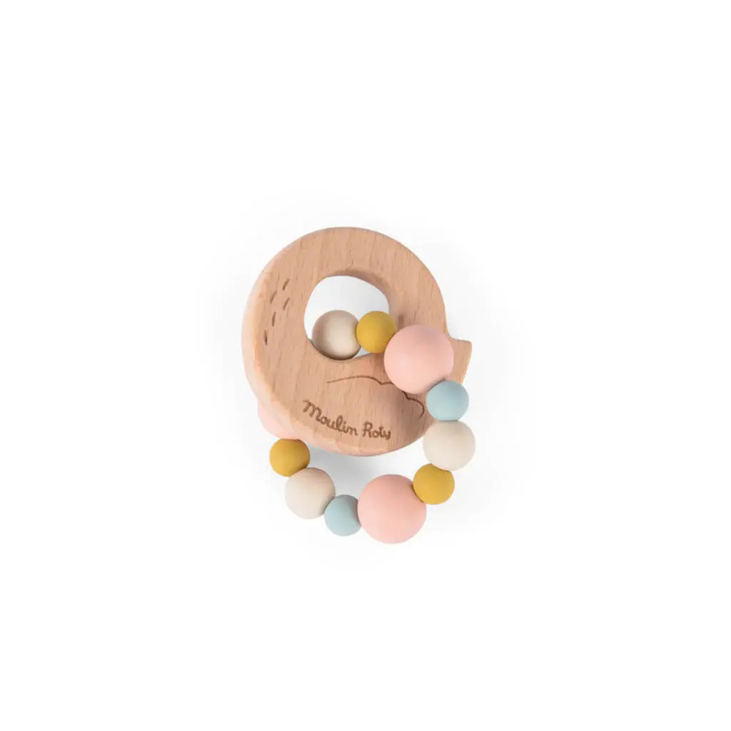 Jucarie bebe inel de dentitie lebada, moulin roty