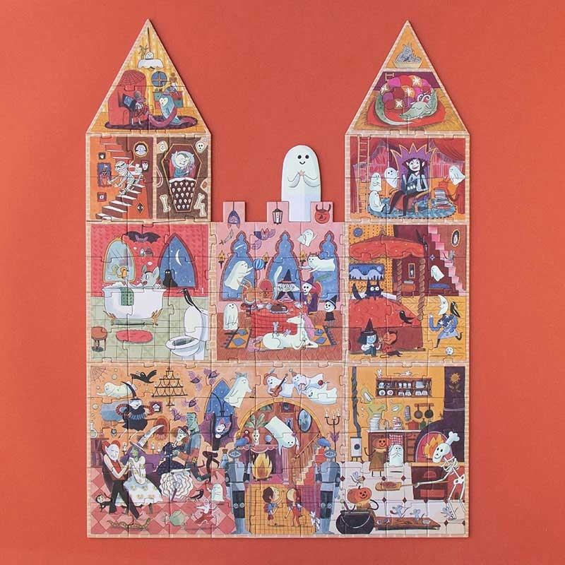 Puzzle reversibil castelul bantuit, londji