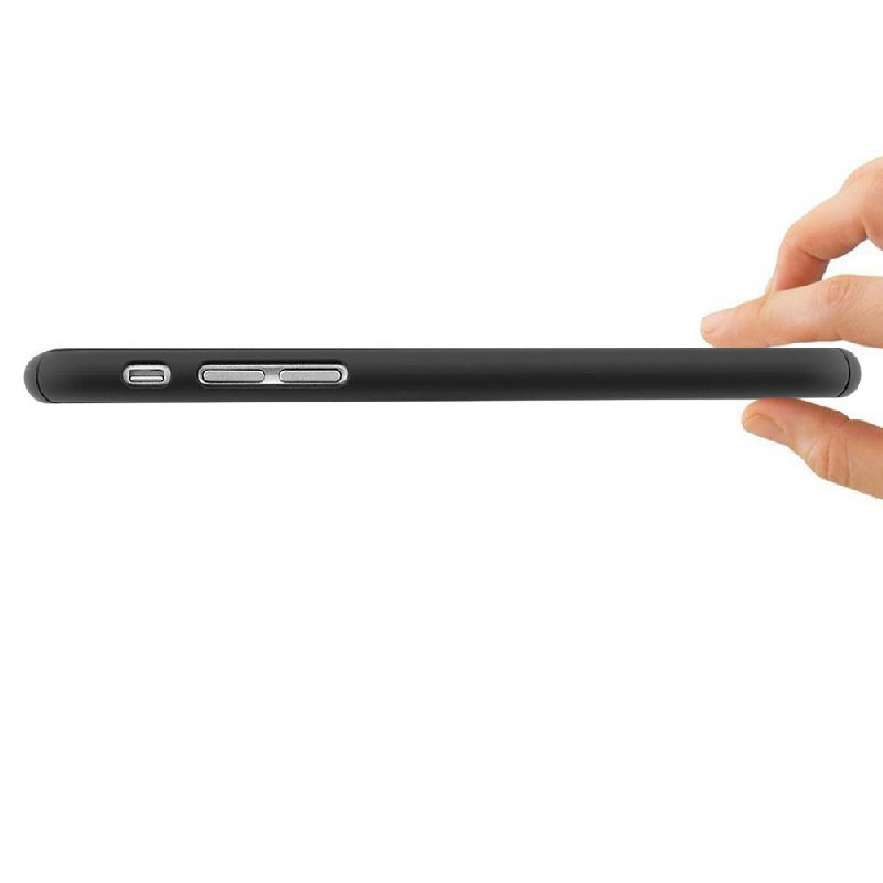 Husa ipaky iphone 6/6s full cover 360 + folie sticla, negru