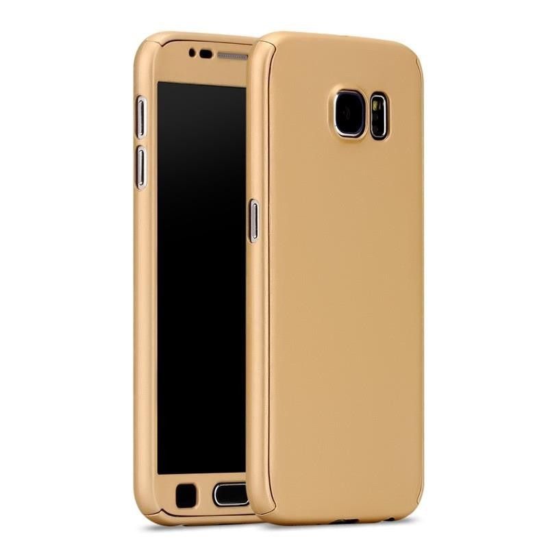 Husa fullbody mystyle gold pentru samsung galaxy j3 2017 acoperire completa 360 grade cu folie de protectie gratis