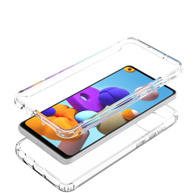Husa full tpu 360° (fata + spate) compatibila samsung galaxy a50, transparent