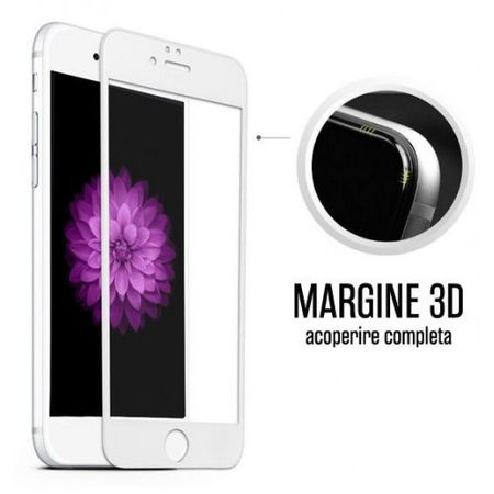 Folie protectie de sticla 9h pentru iphone 7/8 plus, alb