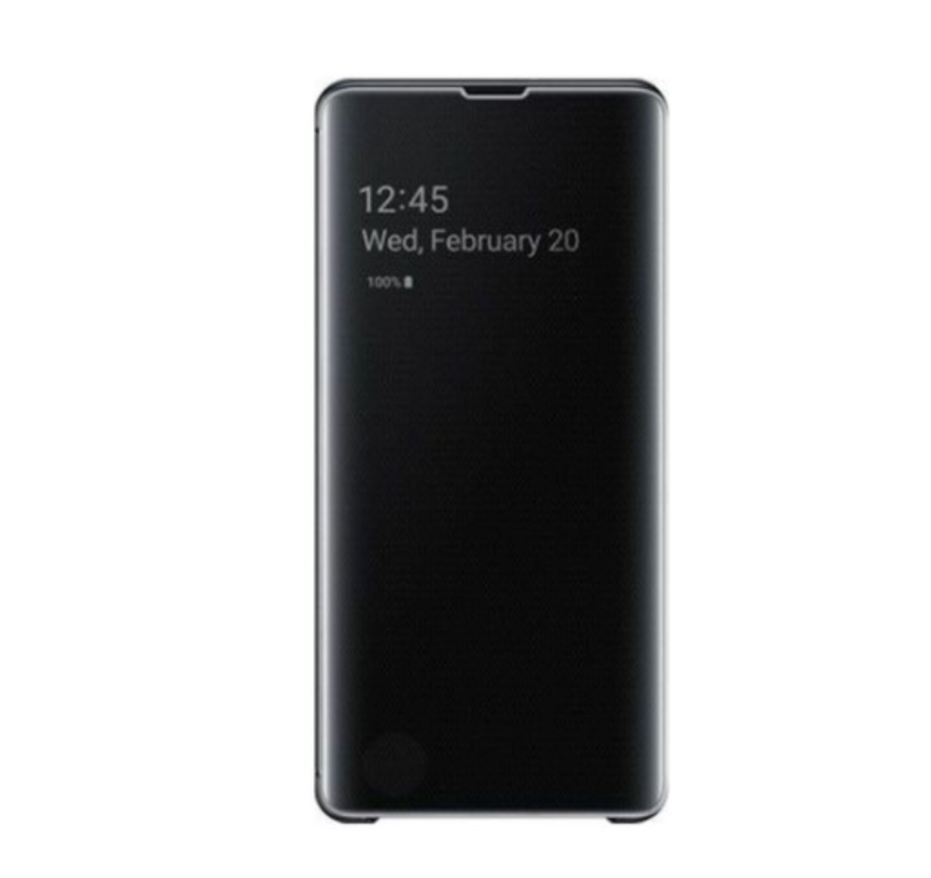 Husa clearview pentru samsung galaxy s10+/s10 plus, negru