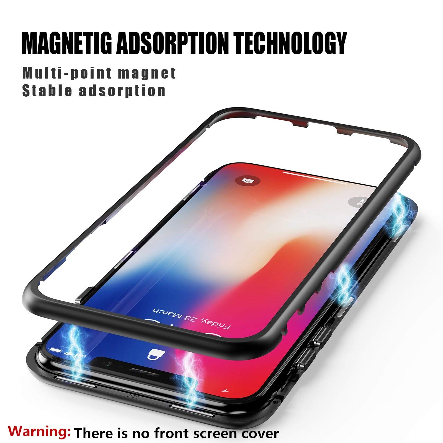 Husa totulperfect telefon apple iphone xs max ofera protectie completa 360 ultrasubtire magnetic black