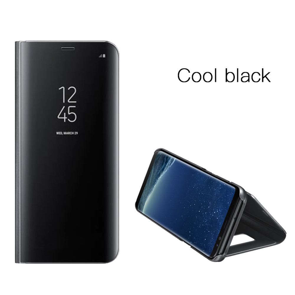 Husa pentru samsung galaxy s8 clear view neagra