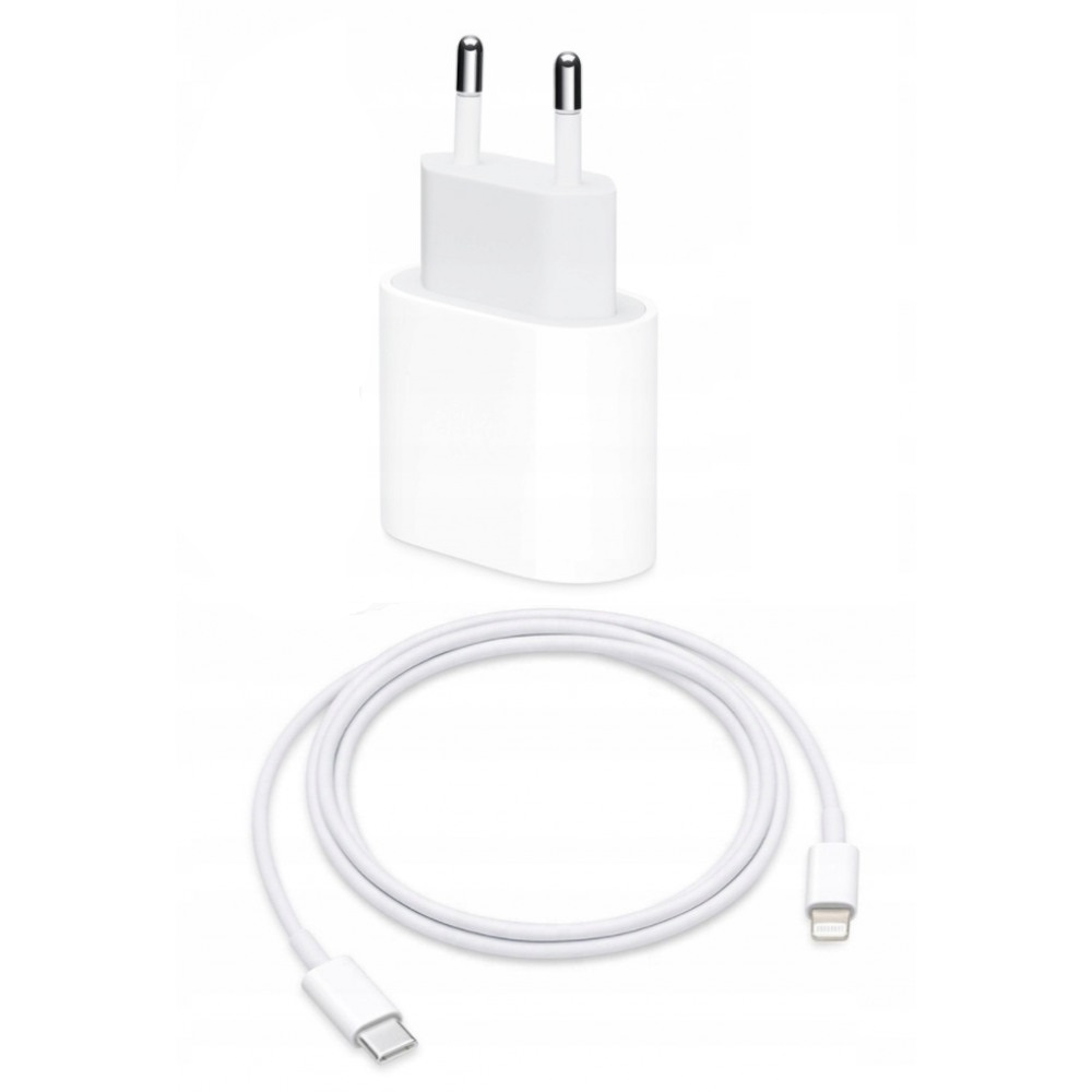 Incarcator fast charge 20w si cablu de date fast charge 1m type-c-lightning, adgo, compatibil cu apple iphone 14 / 14 pro / 14 pro max / 13 / 13 pro / 13 pro max / 12 / 12 pro / 12 pro max, alb/gri