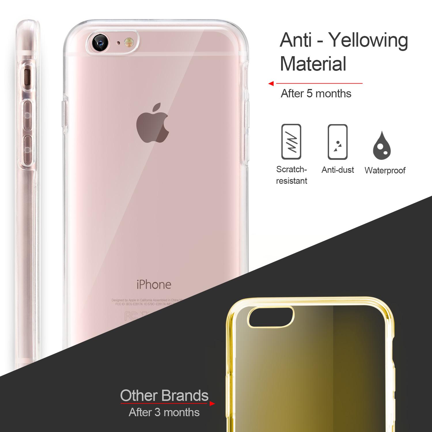 Husa protectie pentru iphone 6 plus, ultra slim, tpu fata-spate, transparent