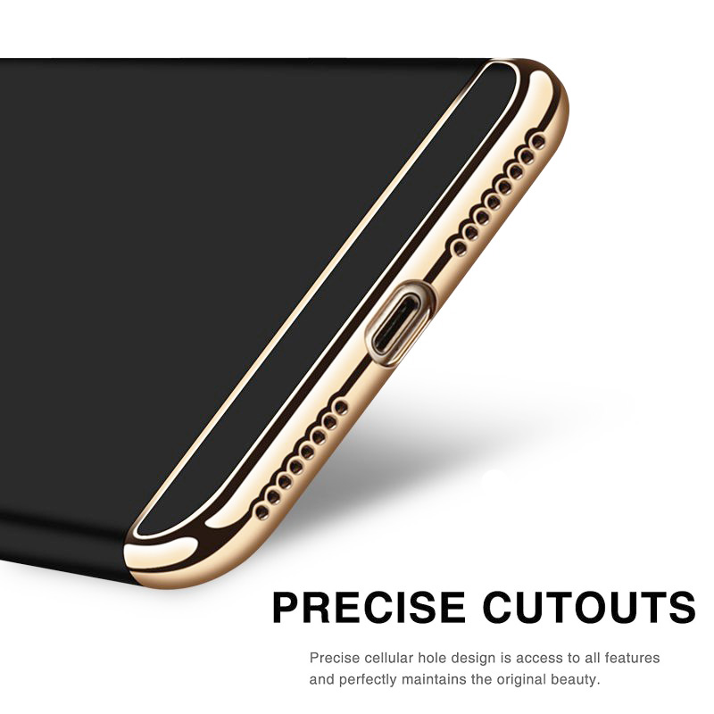 Husa telefon apple iphone 8 ofera protectie 3in1 ultrasubtire lux black matte g ring