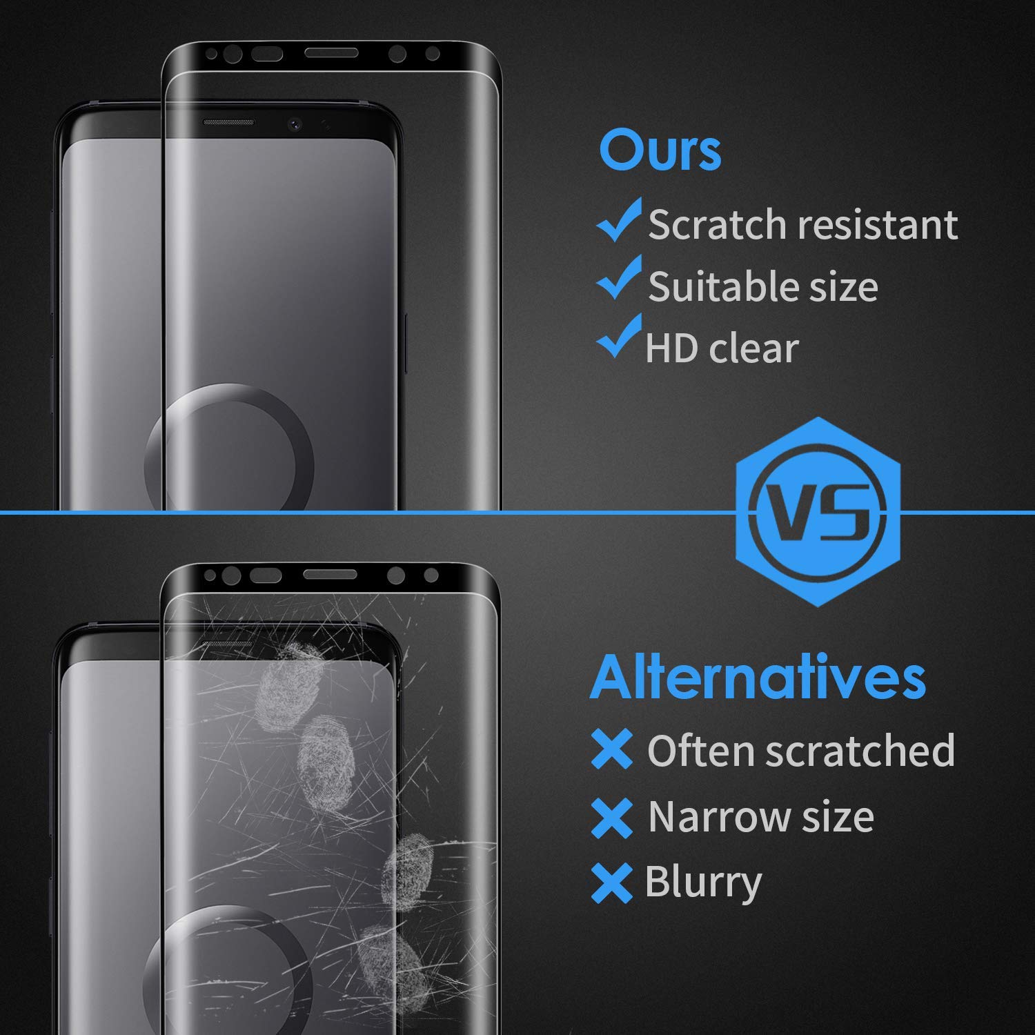 Folie sticla pro glass 3d samsung galaxy s8 full cover