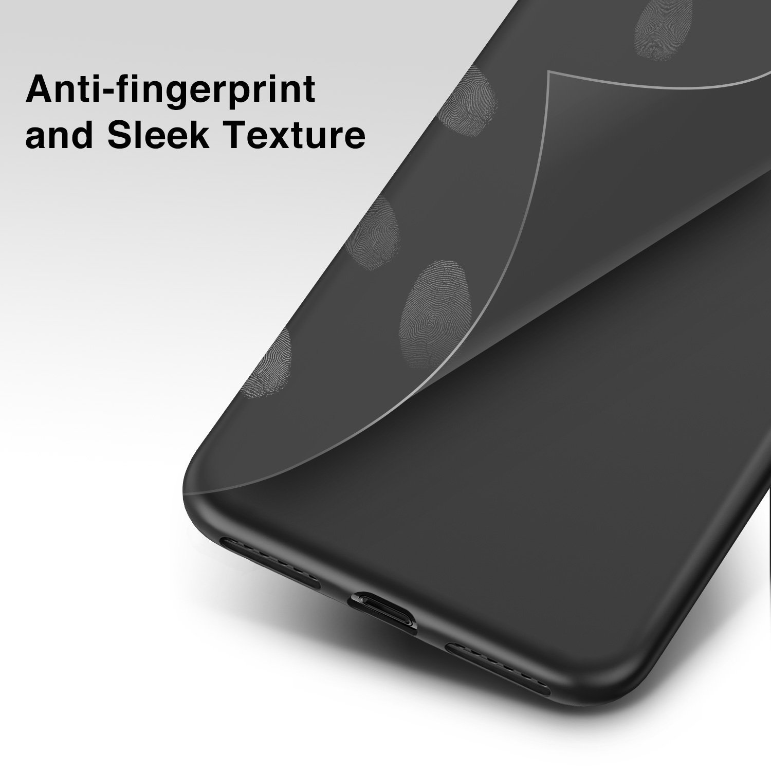 Husa telefon apple iphone 10, iphone x ofera protectie silicon ultrasubtire lux black matte