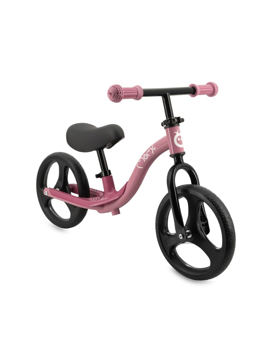 Bicicleta fara pedale cu roti led momi isoka pink