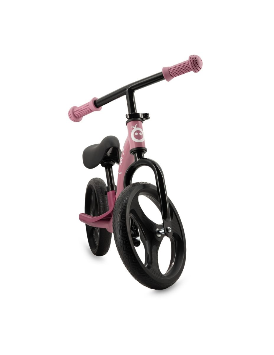 Bicicleta fara pedale cu roti led momi isoka pink