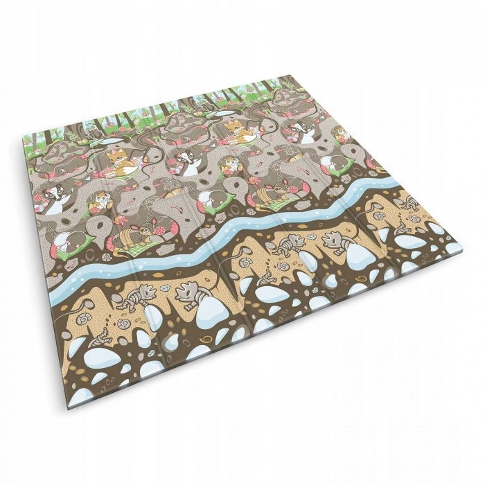 Salteluta de joaca din spuma 200 x 180 x 1 cm nukido nk-340 ocean-forest