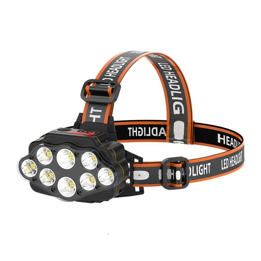 Lanterna frontala de cap 30w, xc88, 8 led, reincarcabila