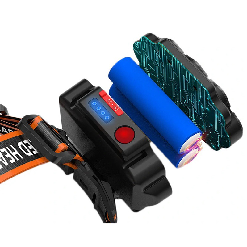 Lanterna frontala de cap 30w, xc88, 8 led, reincarcabila