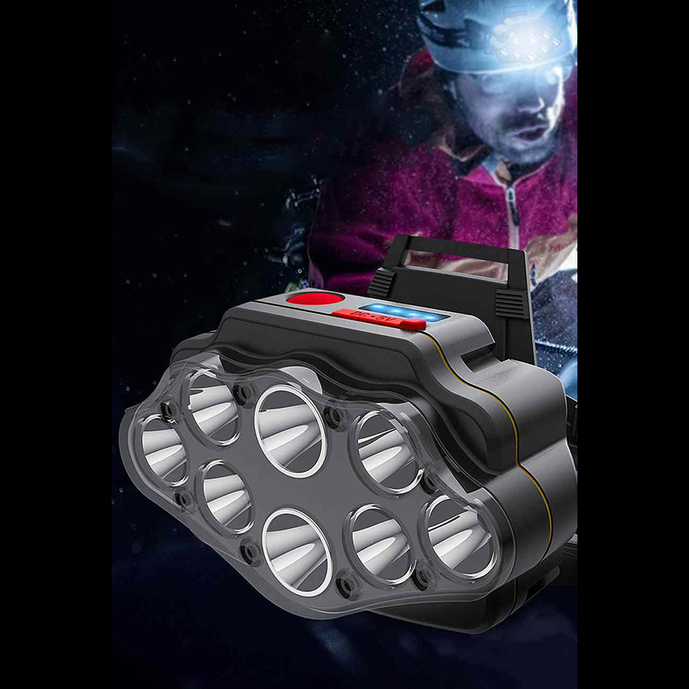 Lanterna frontala de cap 30w, xc88, 8 led, reincarcabila