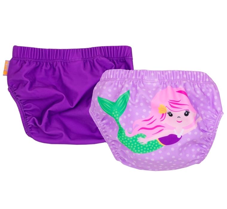 Set 2 chilotei de baie impermeabili, zoocchini, protectie upf50+, marime m, 12-24 luni – sirena