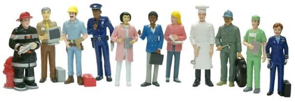 Set 11 figurine profesii miniland