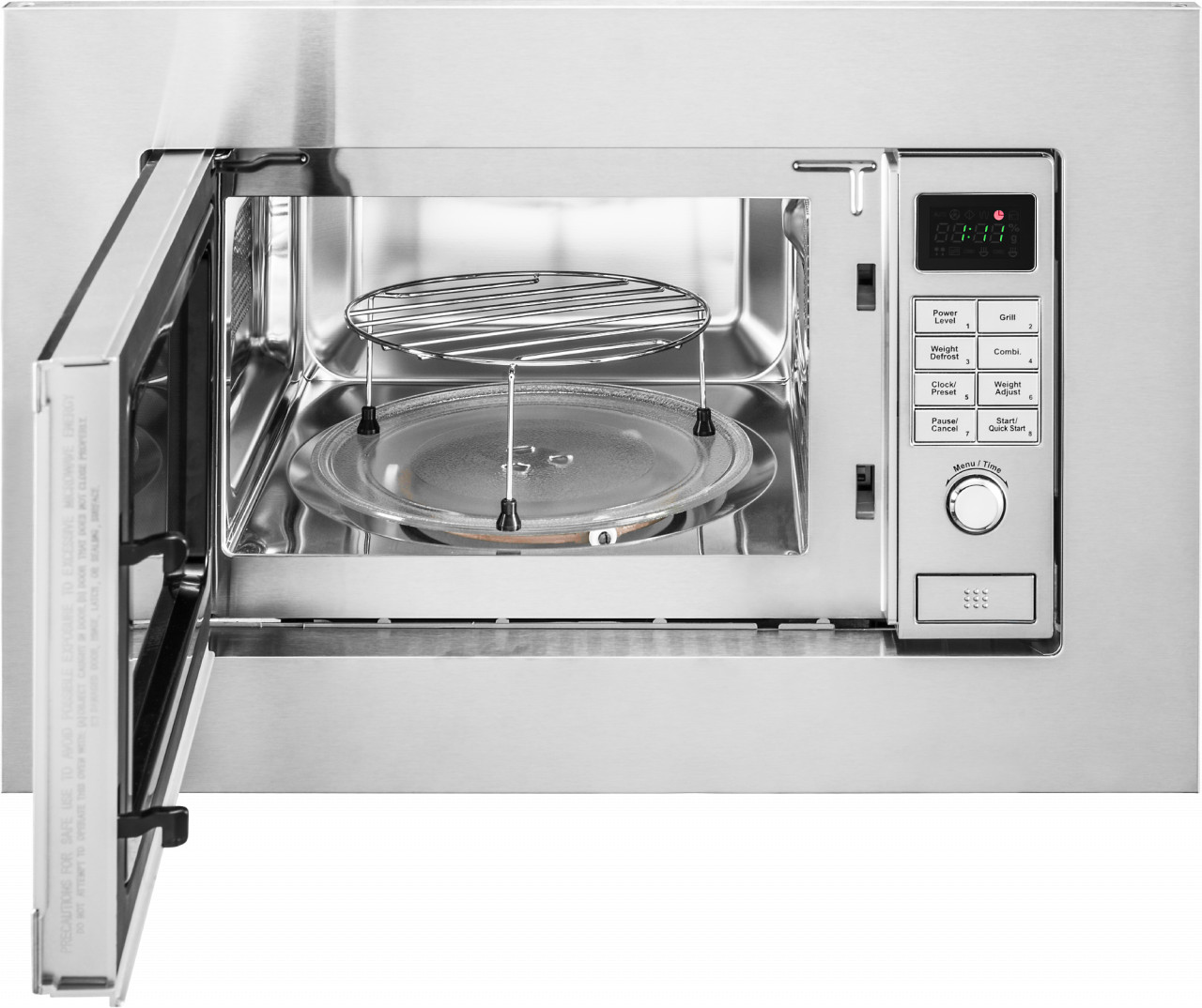 Cuptor cu microunde incorporabil ecg mtd 2081 vgss, 20 litri, 1200 w, 5