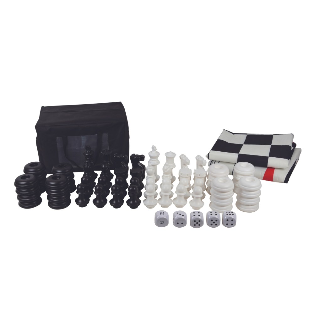 Joc de exterior 3 in 1 sah/dame/table