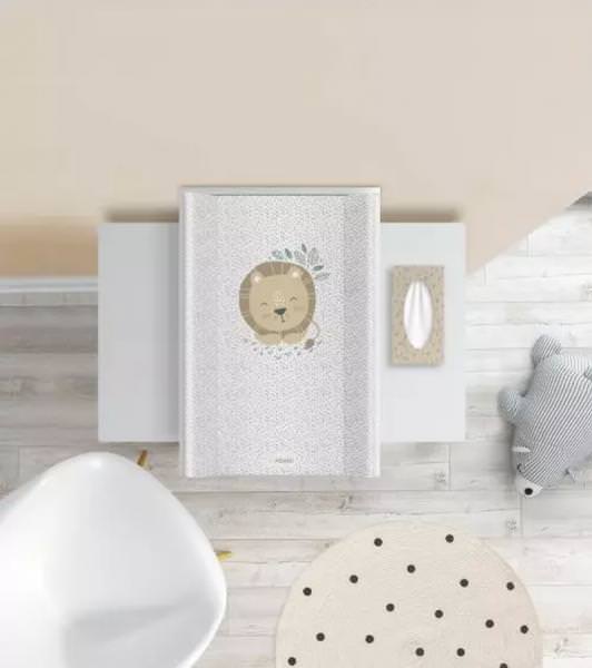 Saltea de infasat bebe moale 70x47,5 klups lion a002