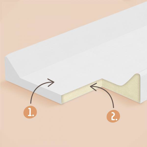 Saltea de infasat bebe moale 70x47,5 klups lion a002