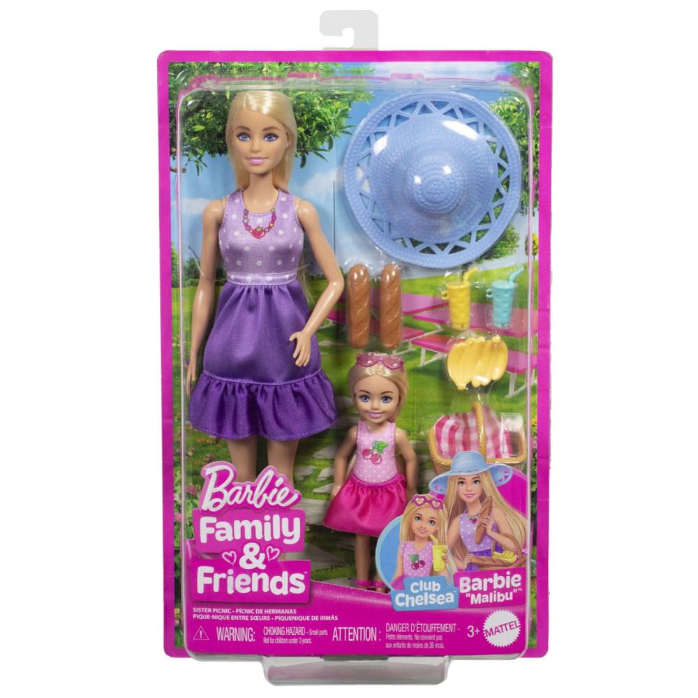 Set papusi barbie si chelsea family and friends