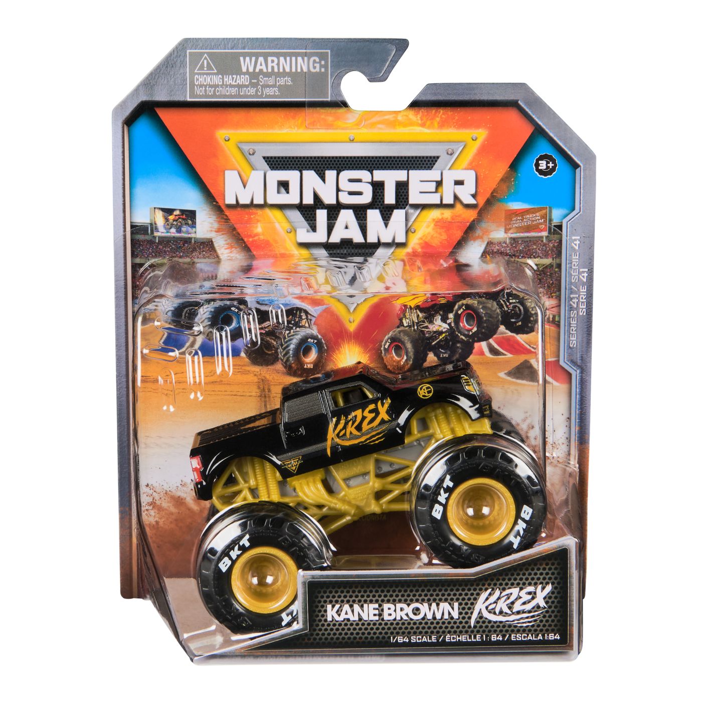 Monster jam masinuta metalica kane brown k-rex scara 1 la 64