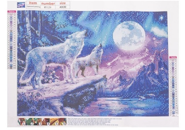 Broderie, pictura, mozaic cu diamante 30 x 40 m2