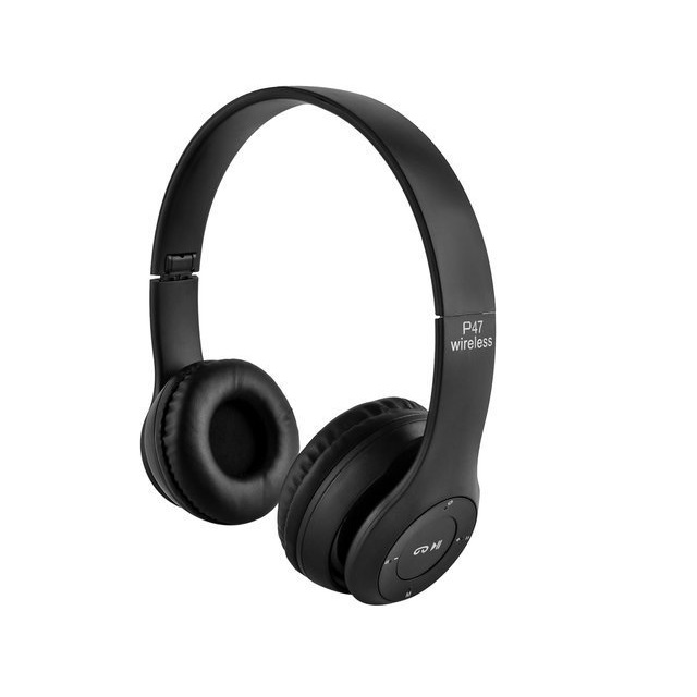 Casti audio pliabile wireless cu microfon, radio si slot sd card