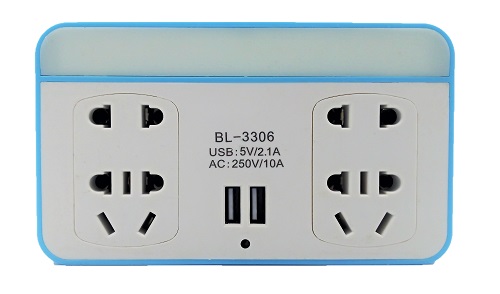 Priza universala cu suport telefon si lampa de veghe cu senzor