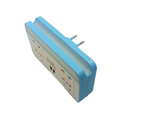 Priza universala cu suport telefon si lampa de veghe cu senzor