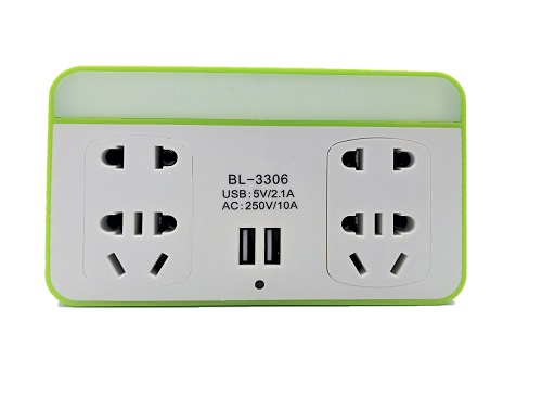 Priza universala cu suport telefon si lampa de veghe cu senzor