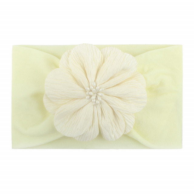 Bentita lata pentru bebeluse cu floare aplicata (marime disponibila: 0-12 luni,