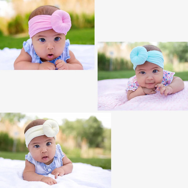 Bentita turban lata (marime disponibila: 0-12 luni, culoare: corai)