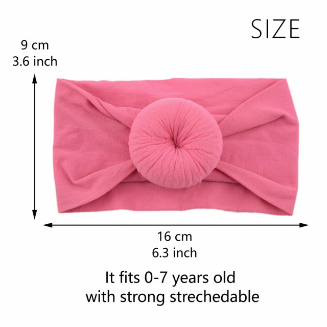 Bentita turban lata (marime disponibila: 0-12 luni, culoare: galben mustar)