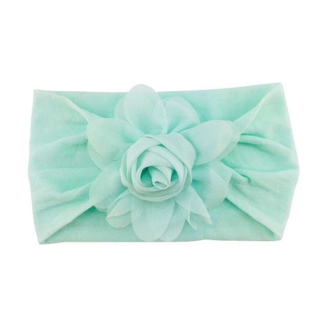 Bentita lata cu trandafiras (marime disponibila: 0-12 luni, culoare: verde neon)