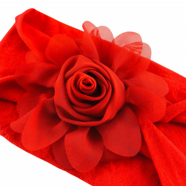 Bentita lata cu trandafiras (marime disponibila: 0-12 luni, culoare: verde neon)