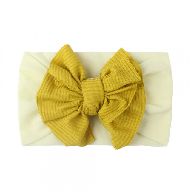 Bentita lata cu funda aplicata (marime disponibila: 0-12 luni, culoare: gri)