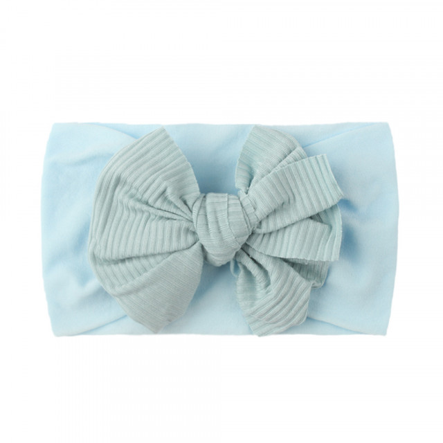 Bentita lata cu funda aplicata (marime disponibila: 0-12 luni, culoare: gri)