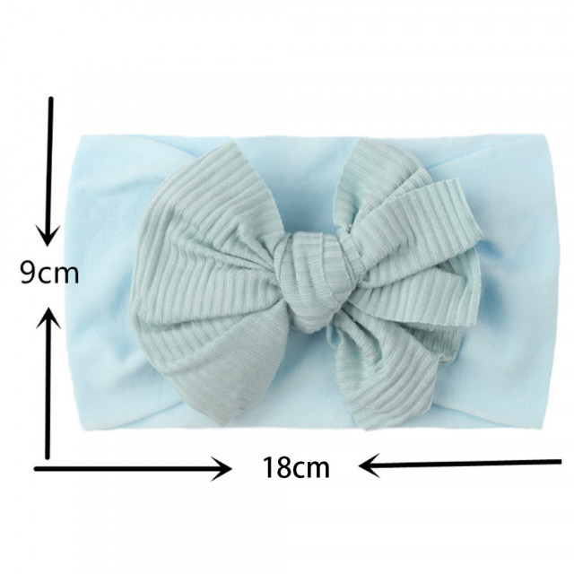 Bentita lata cu funda aplicata (marime disponibila: 0-12 luni, culoare: gri)