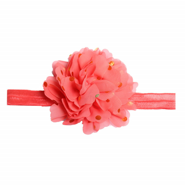 Bentita pentru fetite - margareta cu bulinute aurii (marime disponibila: 0-12