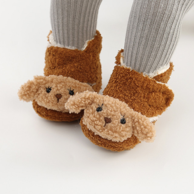 Cizmulite imblanite maro - oita (marime disponibila: 3-6 luni (marimea 18