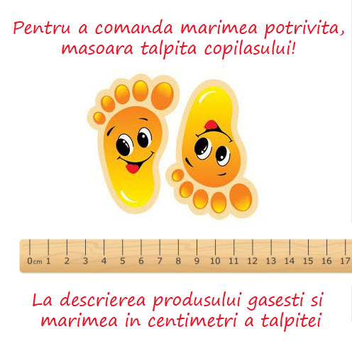 Mocasini portocalii, inalti tip adidas - ursulet (marime disponibila: marimea
